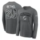 Men's Justin Bethel Miami Dolphins ＃20 Gray 2026 Salute to Service Long Sleeve T-Shirt