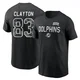 Men's Mark Clayton Miami Dolphins ＃83 Black 2026 Salute to Service Sideline T-Shirt