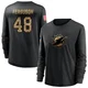 Women's Blake Ferguson Miami Dolphins ＃48 Black 2020 Salute To Service Sideline Performance Long Sleeve T-Shirt