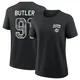 Women's Matthew Butler Miami Dolphins ＃91 Black 2026 Salute to Service T-Shirt