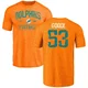 Youth Cameron Goode Miami Dolphins ＃53 Orange Distressed Name & Number Tri-Blend T-Shirt